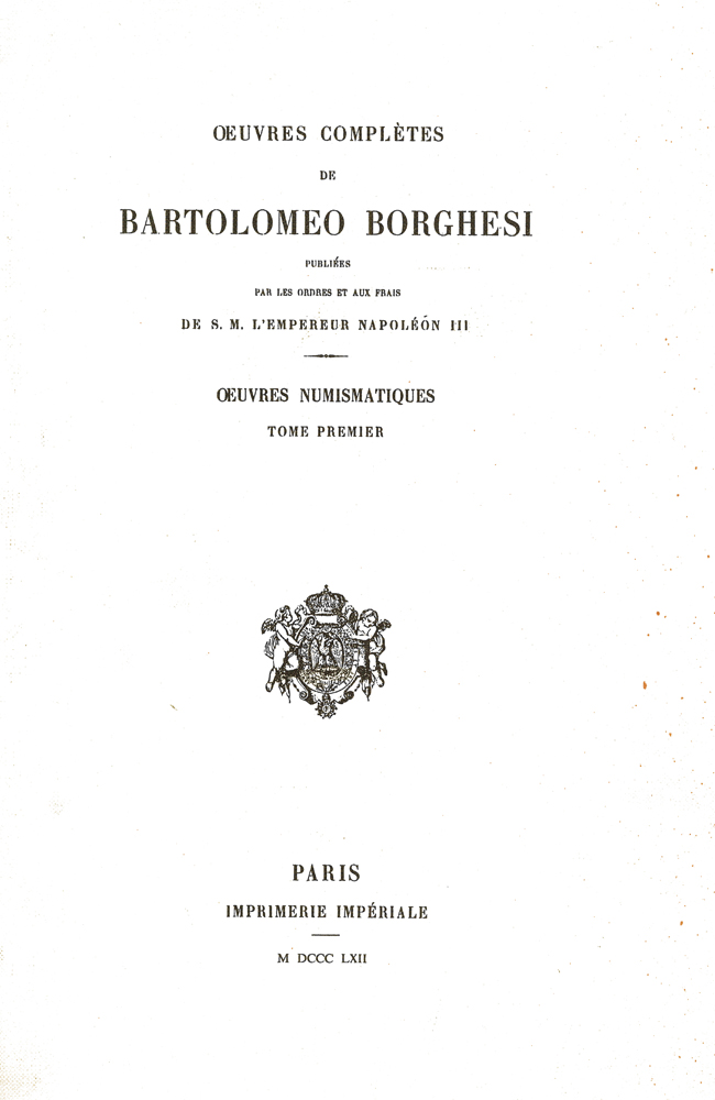 Oeuvres complete de Bartolomeo Borghesi Francese/Italiano