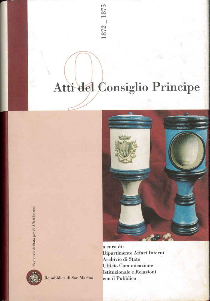 Atti del consiglio principe 9. 1872-1875