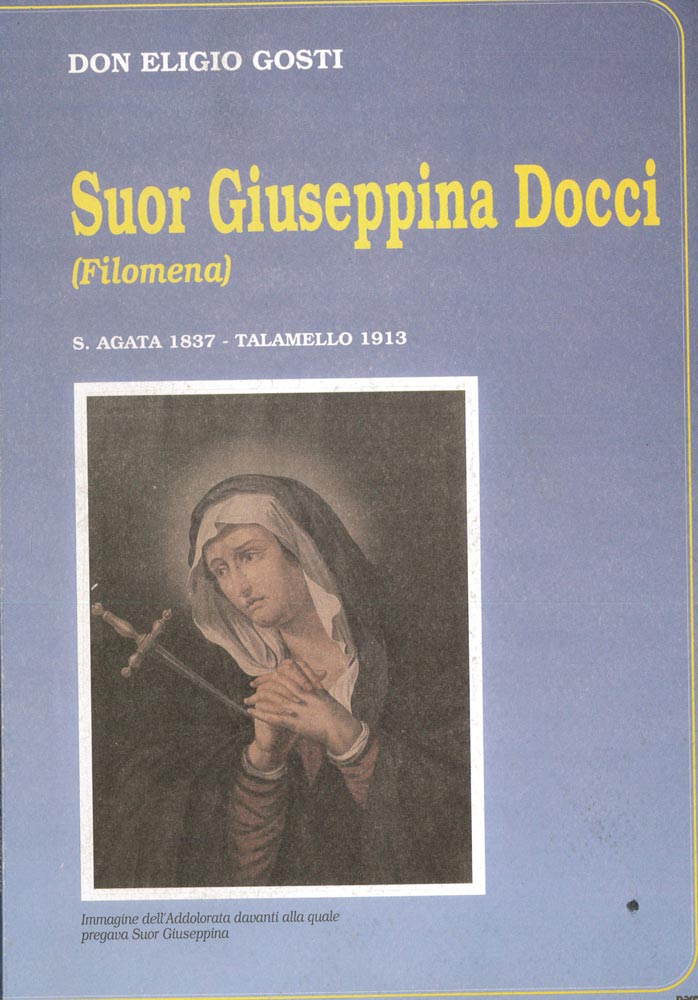 Suor Giuseppina Docci (Filomena). S. Agata 1837 - Talamello 1913