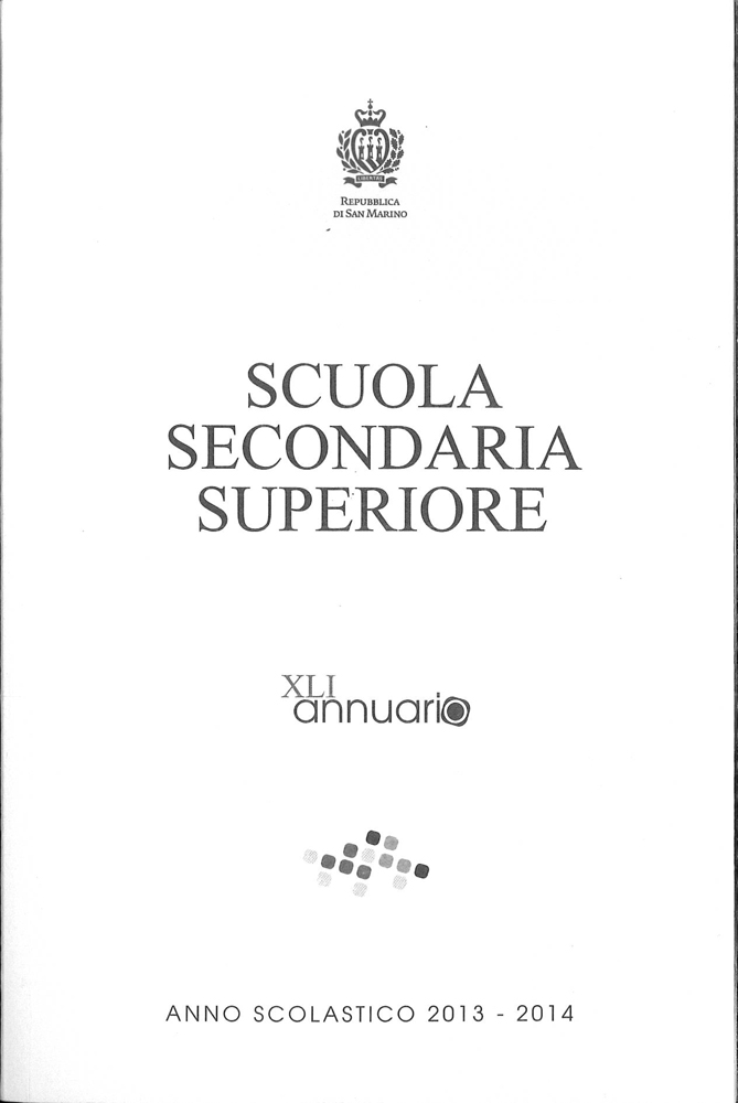 Annuario Scuola Secondaria Superiore anno scolastico 2013-2014