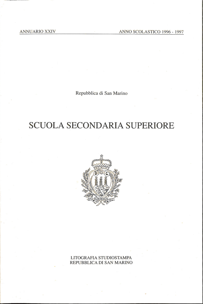 Annuario Scuola Secondaria Superiore anno scolastico 1996-1997