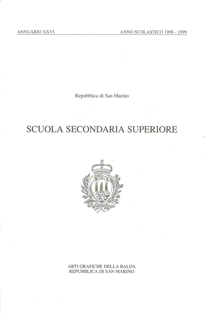 Annuario Scuola Secondaria Superiore anno scolastico 1998 - 1999