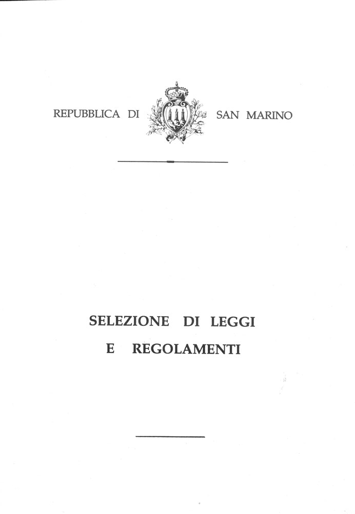 Selezione di leggi e regolamenti