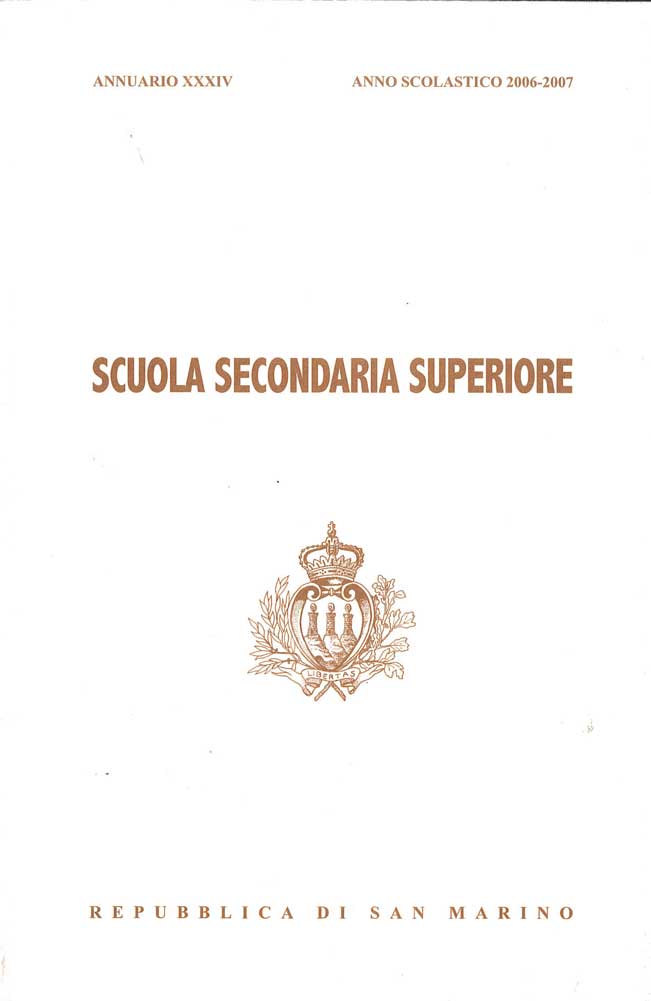 Annuario Scuola Secondaria Superiore anno scolastico 2006-2007