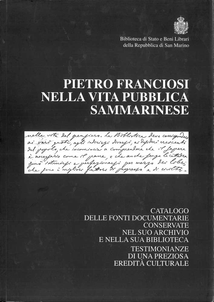 Pietro Franciosi nella vita pubblica Sammarinese