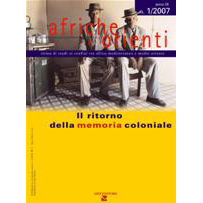 Afriche e Orienti (2007). Vol. 1: Il ritorno della memoria coloniale